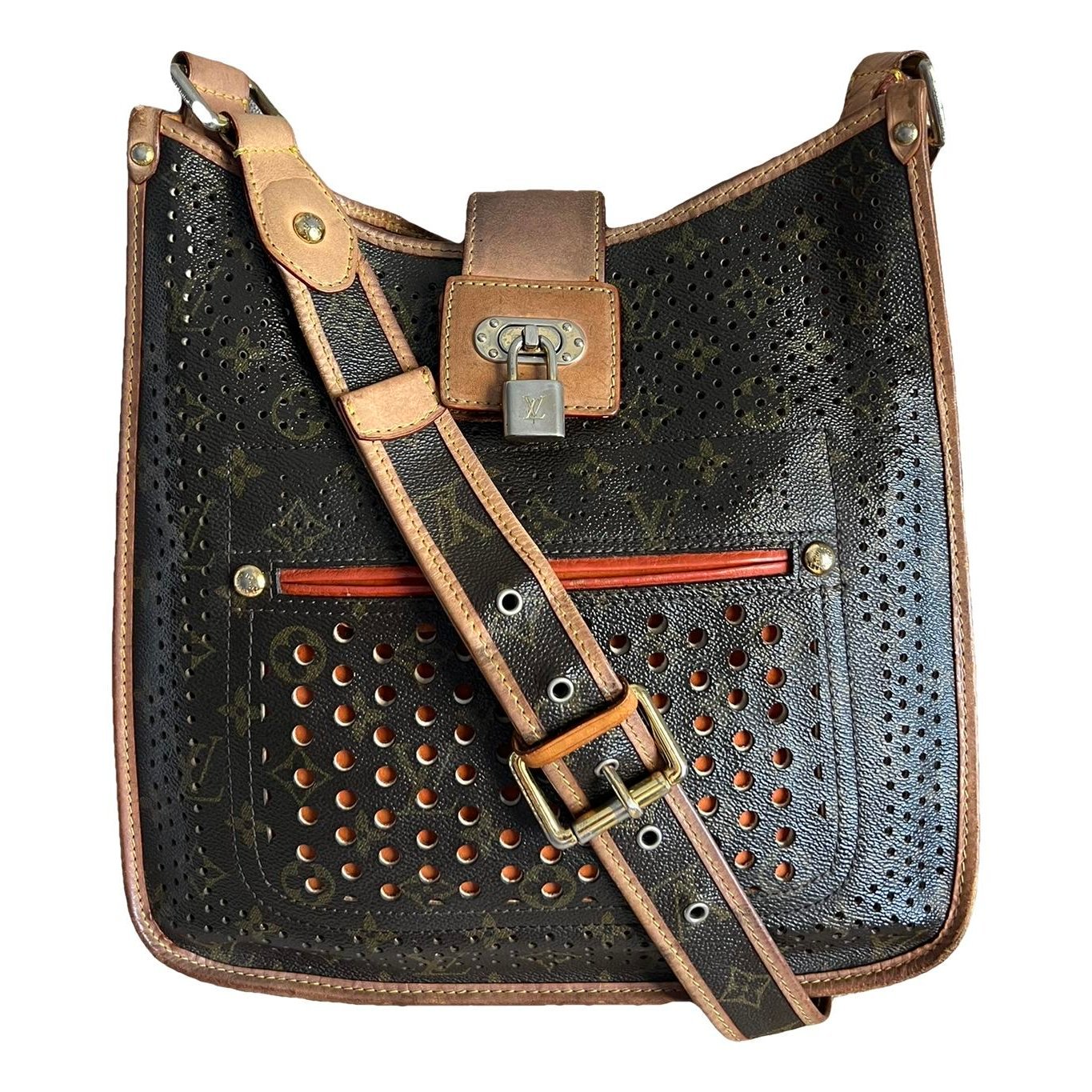 Musette leather crossbody bag