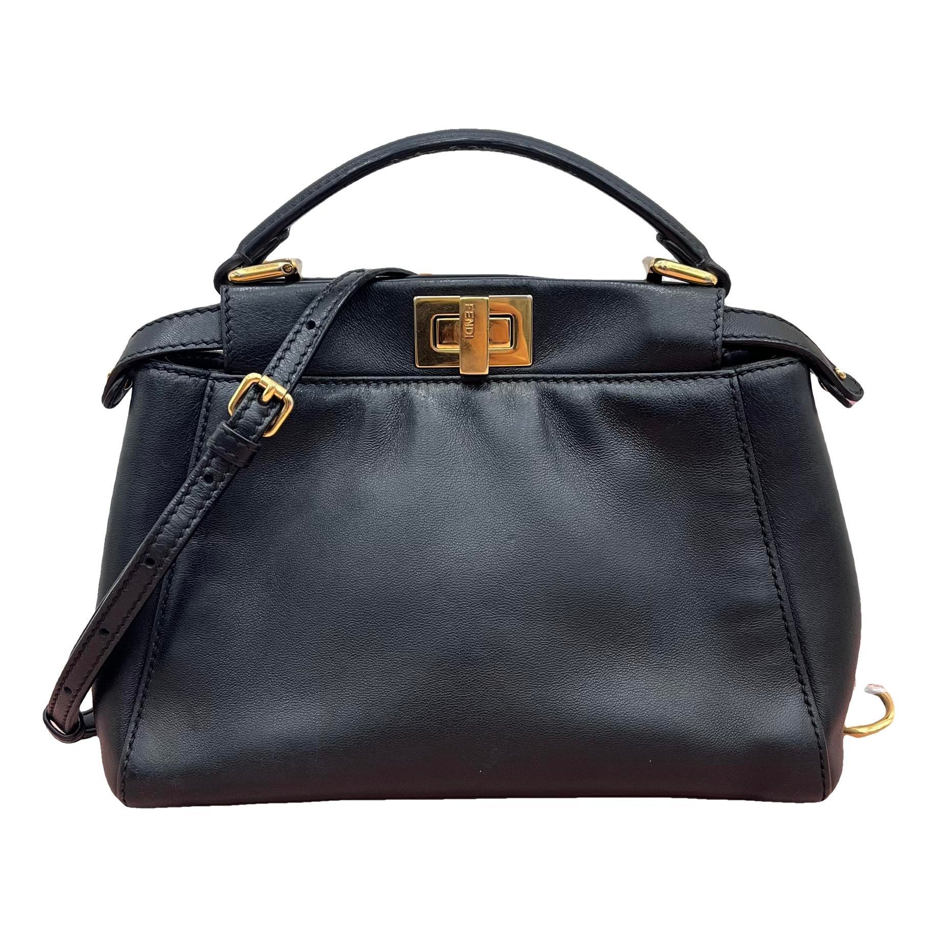 Peekaboo leather handbag
