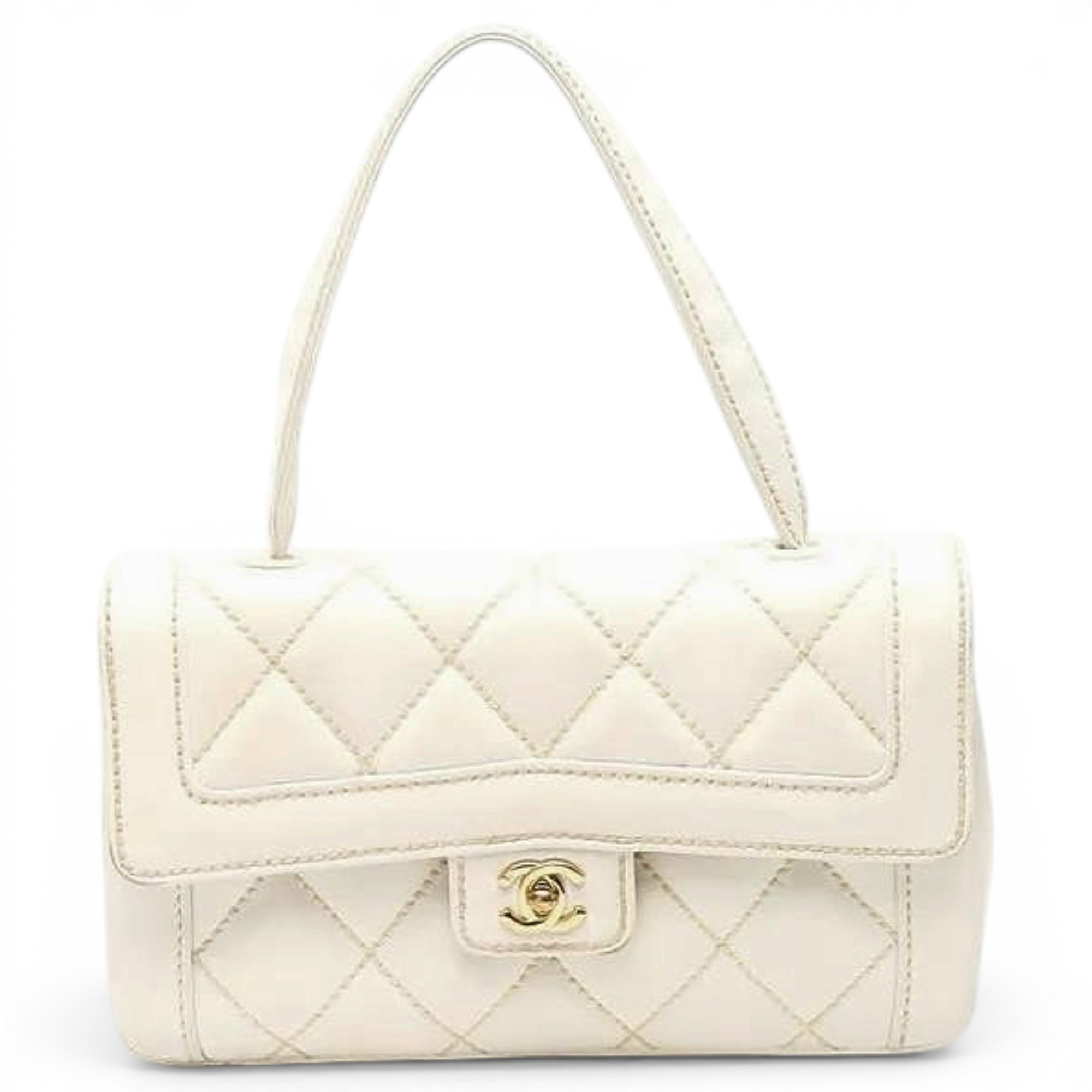 Trendy CC leather handbag