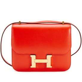 Hermes Rouge Tomate Swift Constance 18 Gold Hardware, 2022