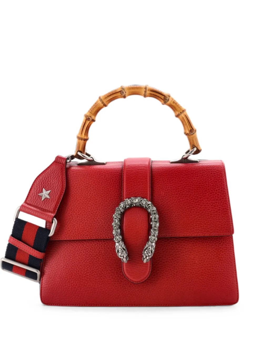 Dionysus Bamboo Top Handle Bag Leather Medium satchel