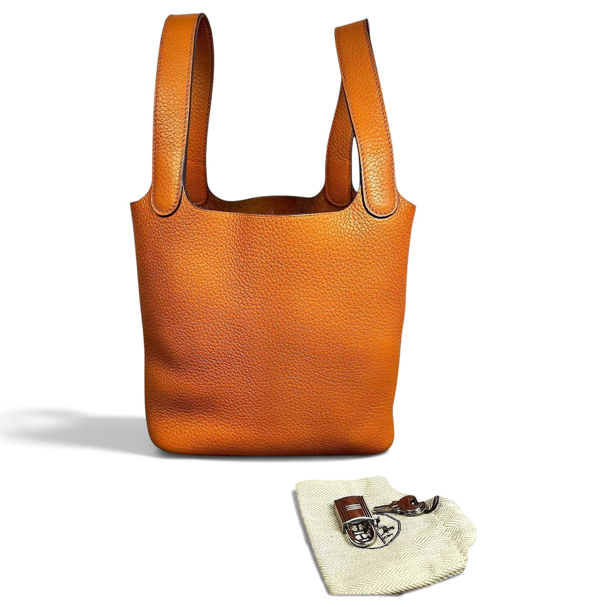 Picotin leather handbag