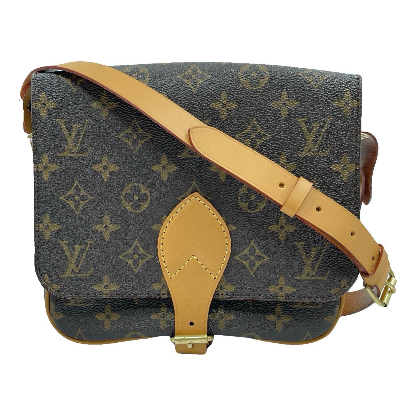 Cartouchière leather crossbody bag