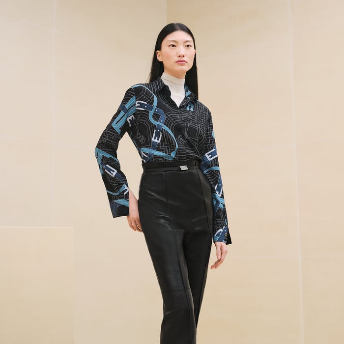 Noir Chemise Classique Imprimé « mors À Jouets Détouré »