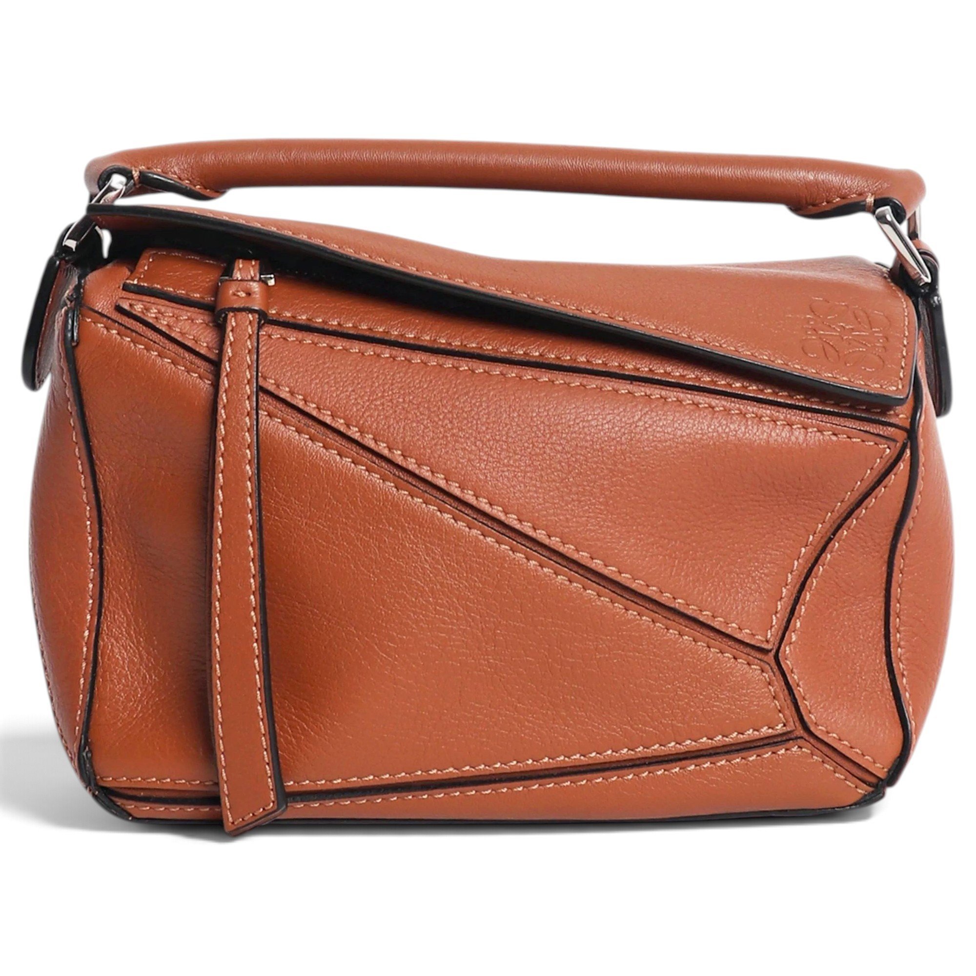 Puzzle leather bag