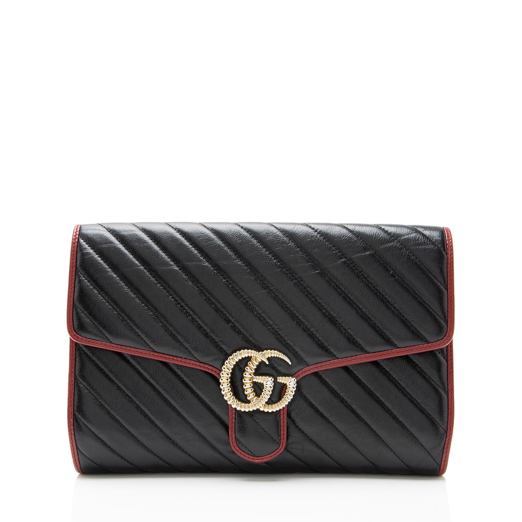 Marmont leather clutch bag