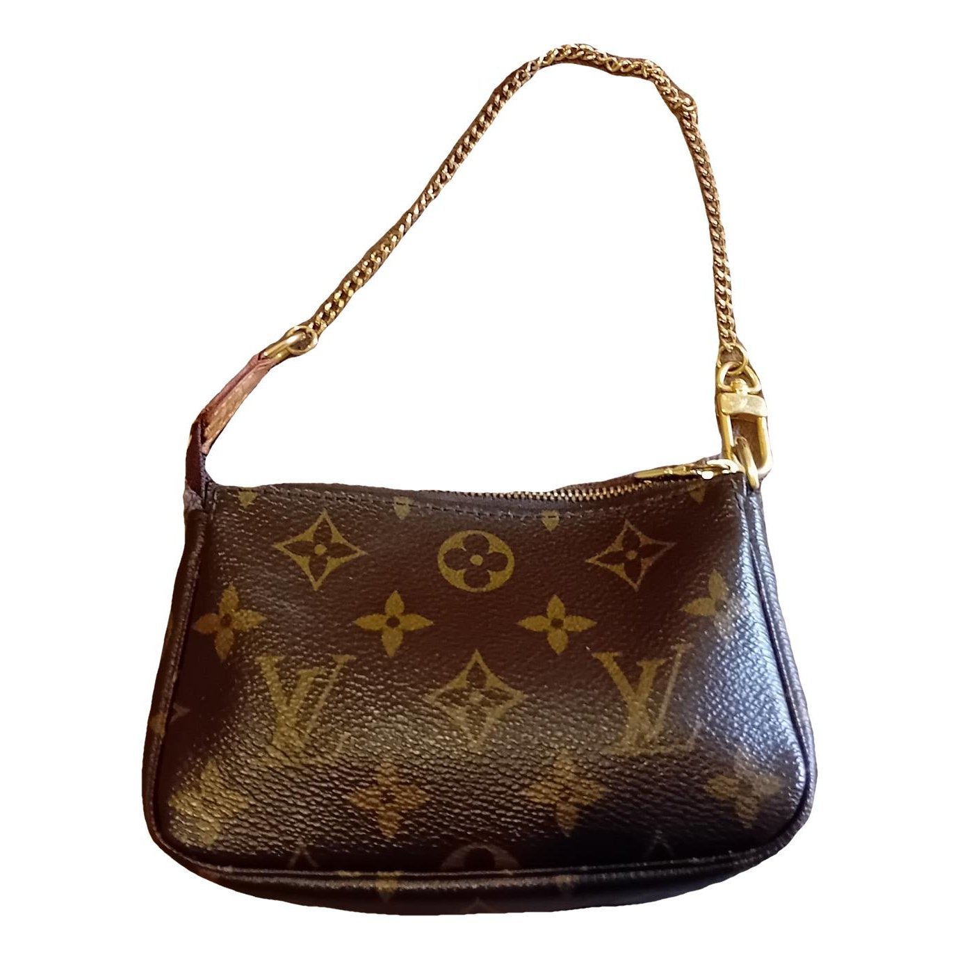 Leather clutch bag