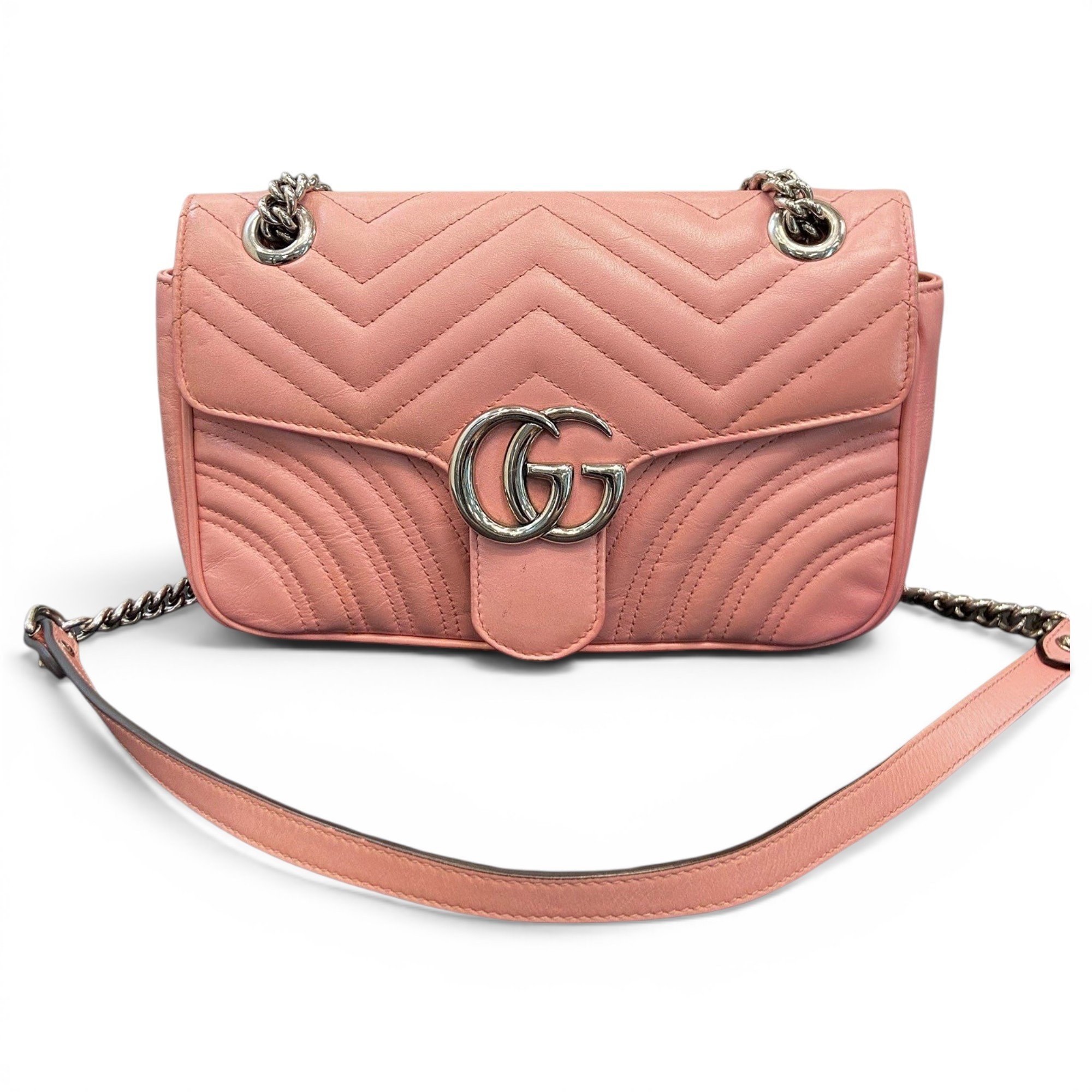 GG Marmont Flap leather crossbody bag