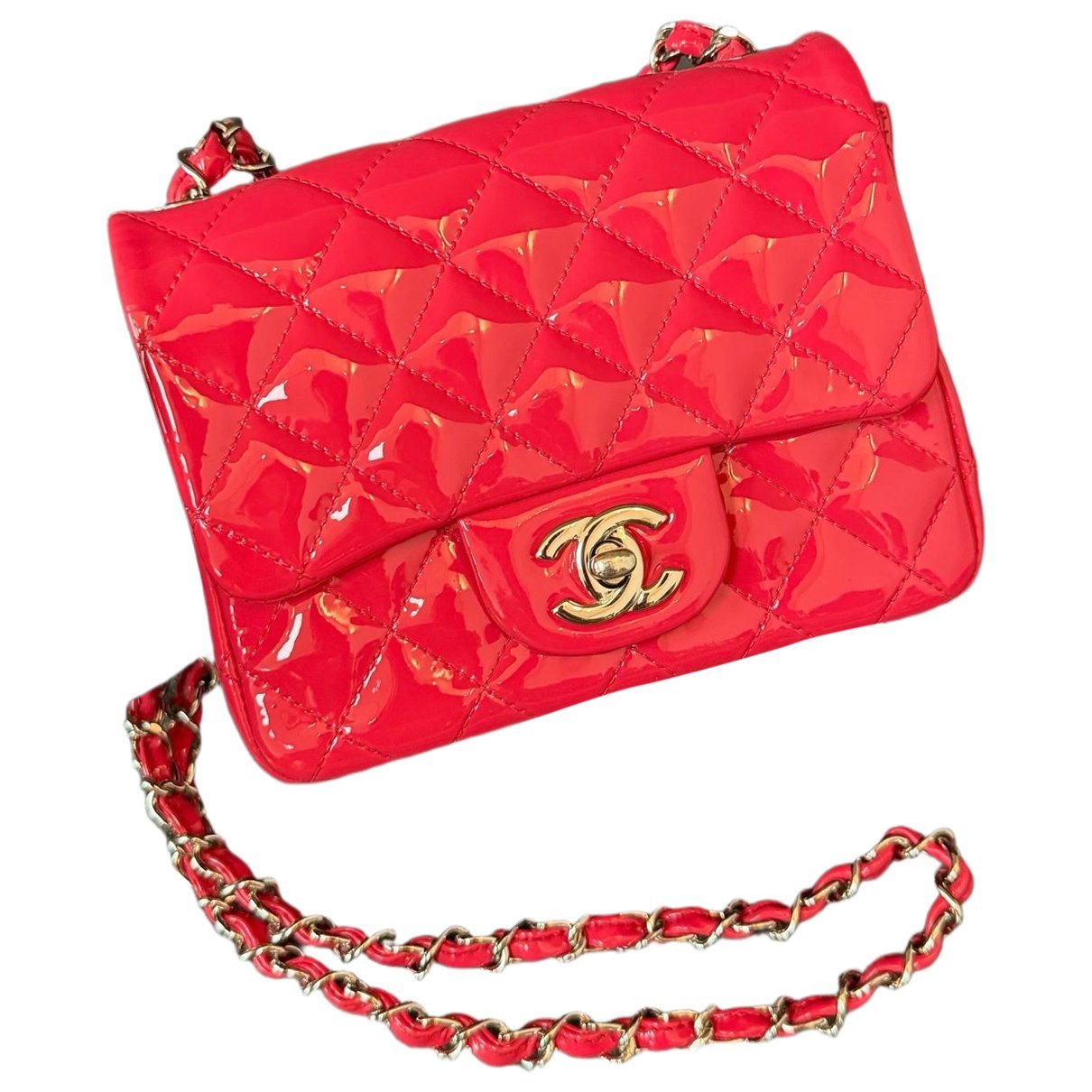 Timeless/Classique patent leather handbag
