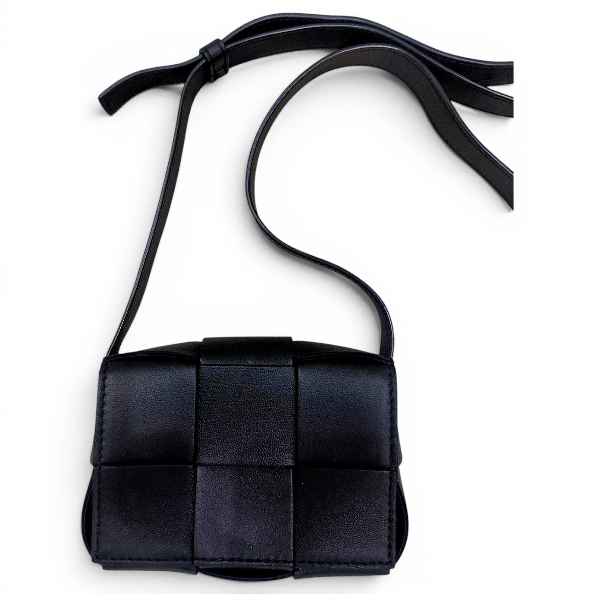 Cassette leather crossbody bag