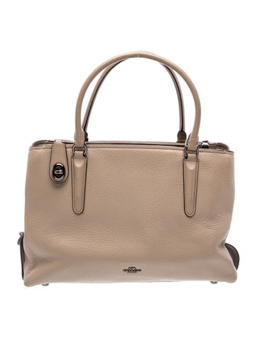 Leather Top Handle Bag