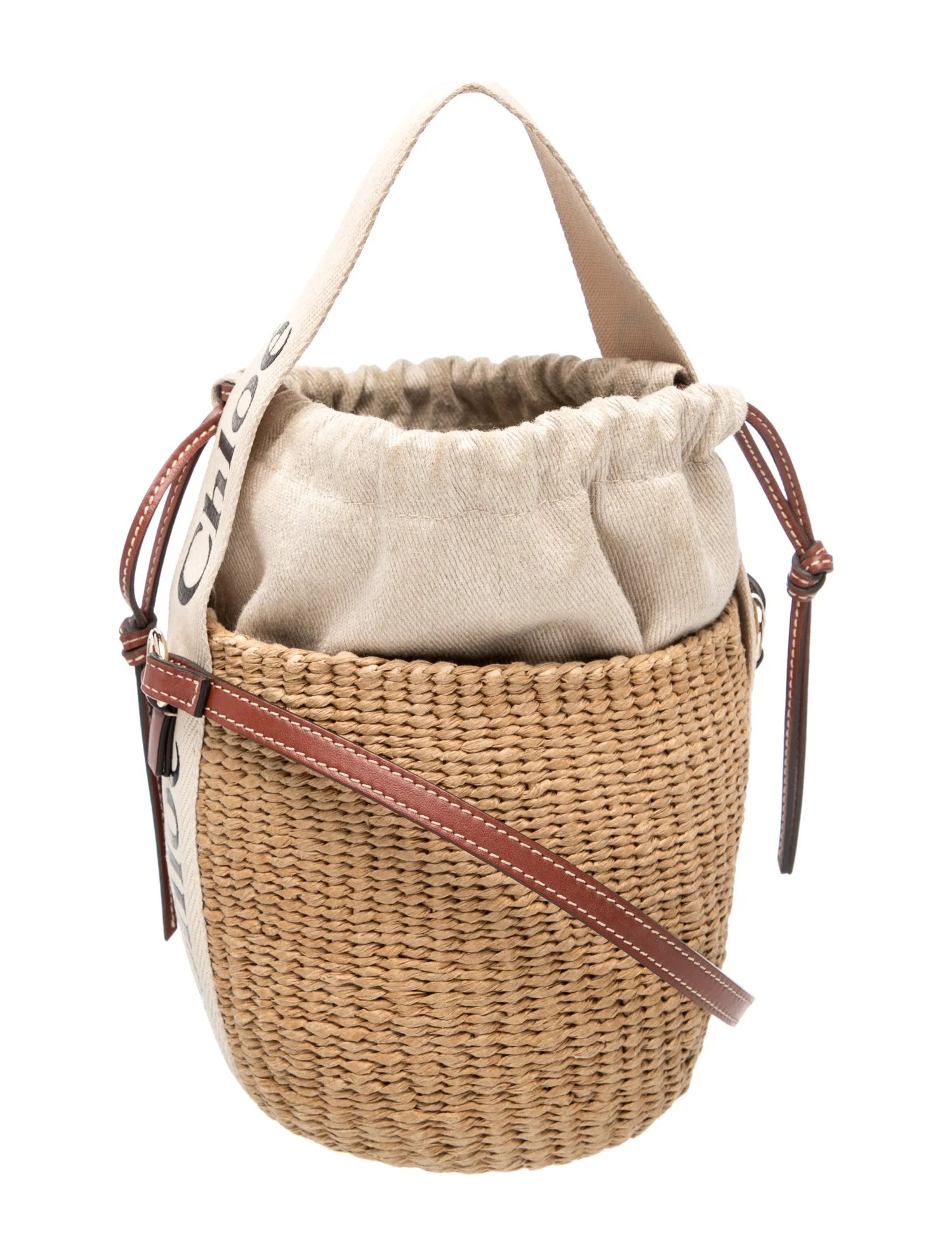 Raffia Bucket Bag