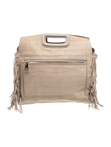 Maje Suede Top Handle Bag