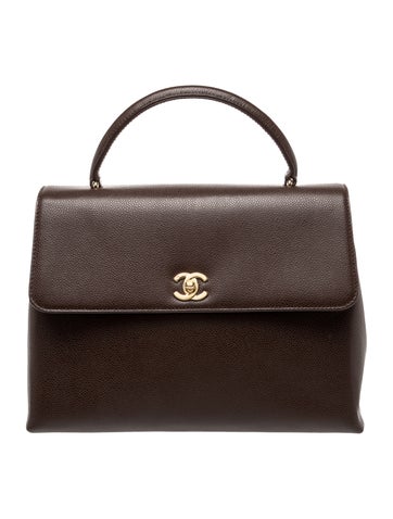 Caviar Kelly Handle Bag