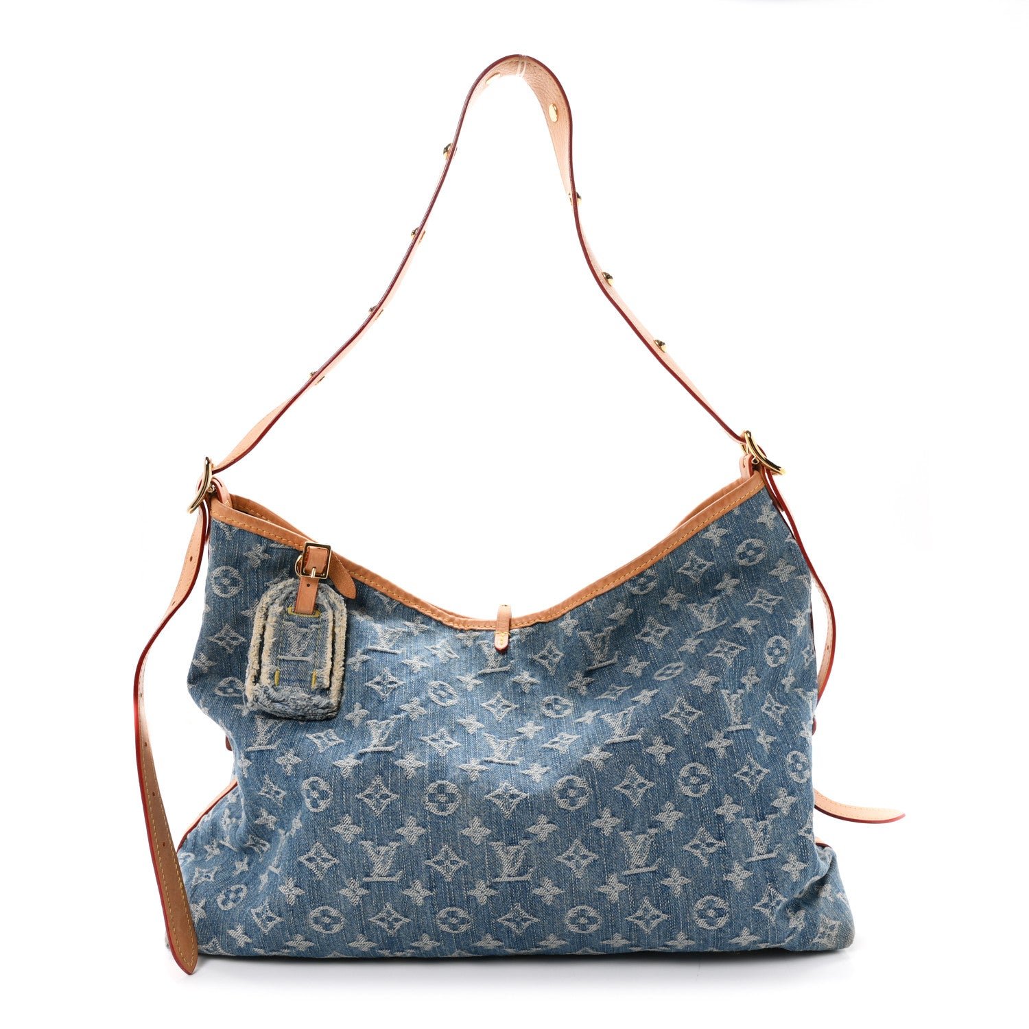 Louis Vuitton Monogram Denim CarryAll MM Blue