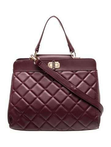 Leather Top Handle Bag Medium