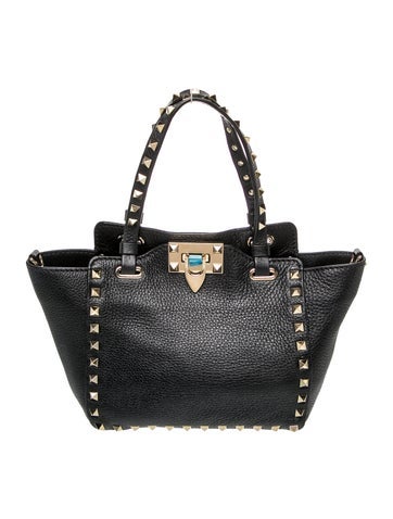 Rockstud Top Handle Bag