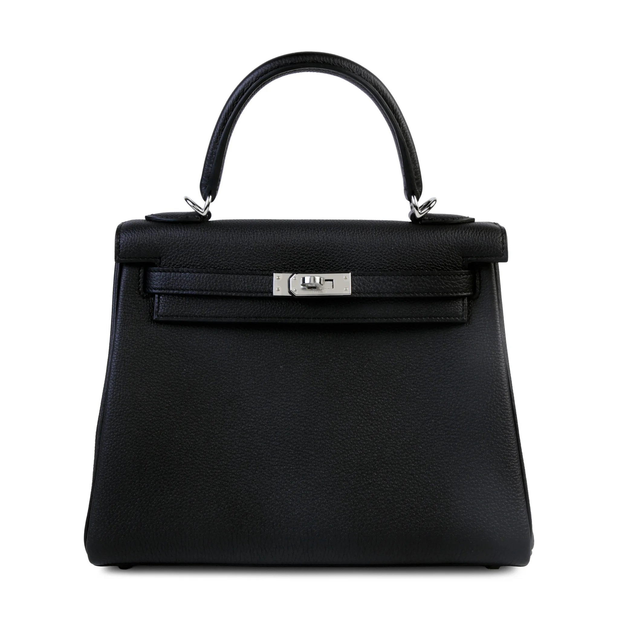 Brand New ( Rank N ) HERMÈS Kelly 25 Noir (89) Togo Palladium hardware G (2026)