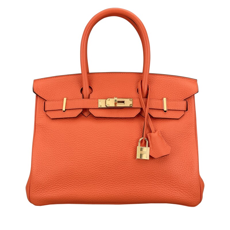 Orange Togo Birkin 30 Gold Hardware, 2020