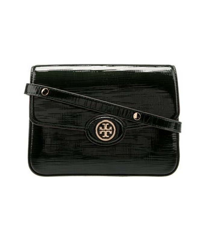 Tory Burch Burch Patent Leather Crossbody Bag W Tags