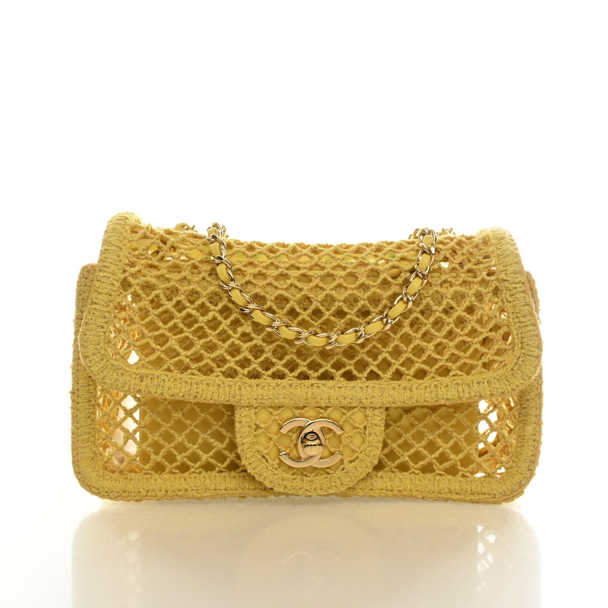 Chanel Small Mesh Coco Beach Flap Bag