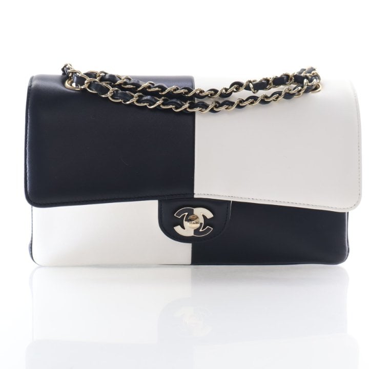 Chanel Medium Calfskin Geometric Patchwork Flap Bag
