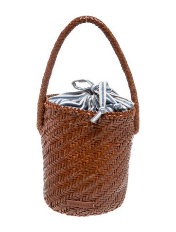Rattan Top Handle Bag
