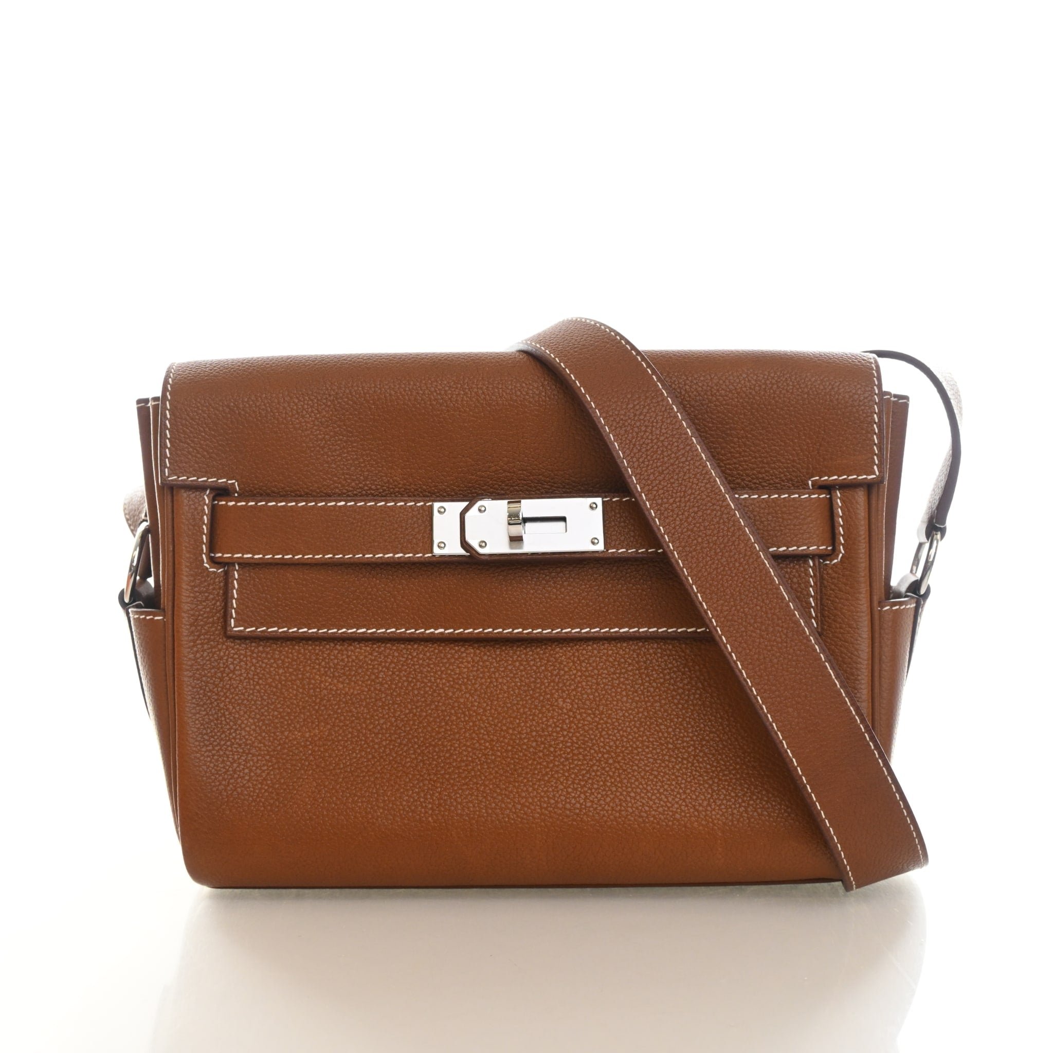 Hermes Gold Barenia Kelly Messenger PM