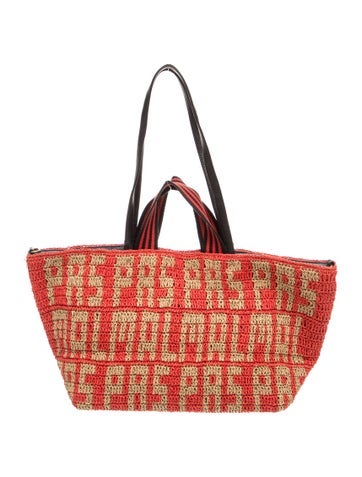 Straw Top Handle Bag