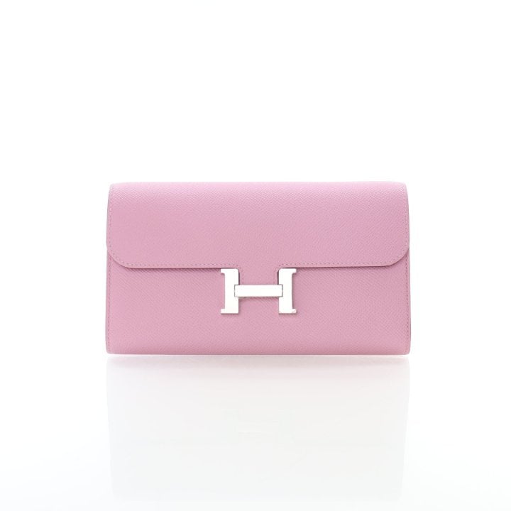 Hermes Mauve Sylvestre Epsom Constance To Go Wallet