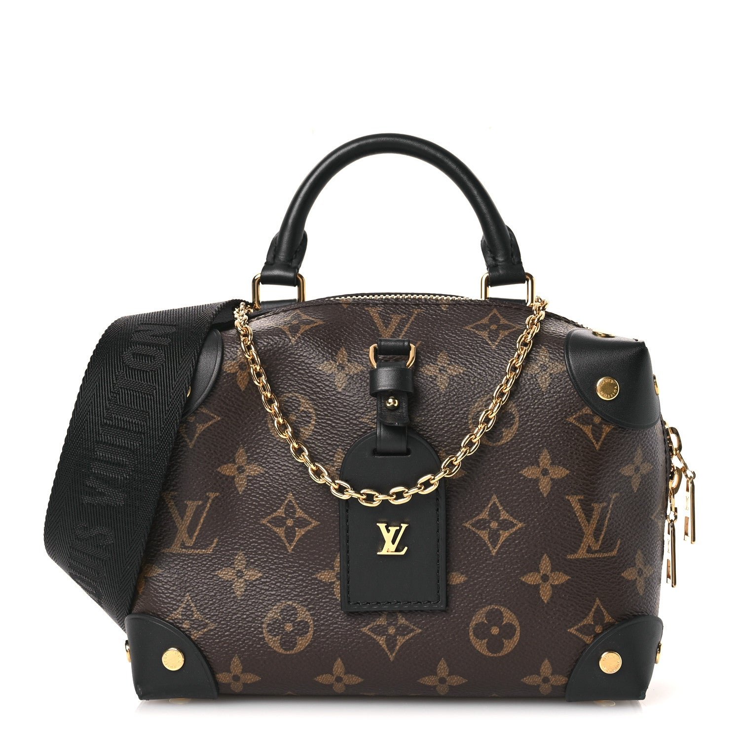 Louis Vuitton Louis Vuitton Monogram Petite Malle Souple Black