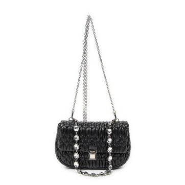 Leather Lady Crystal Flap Crossbody