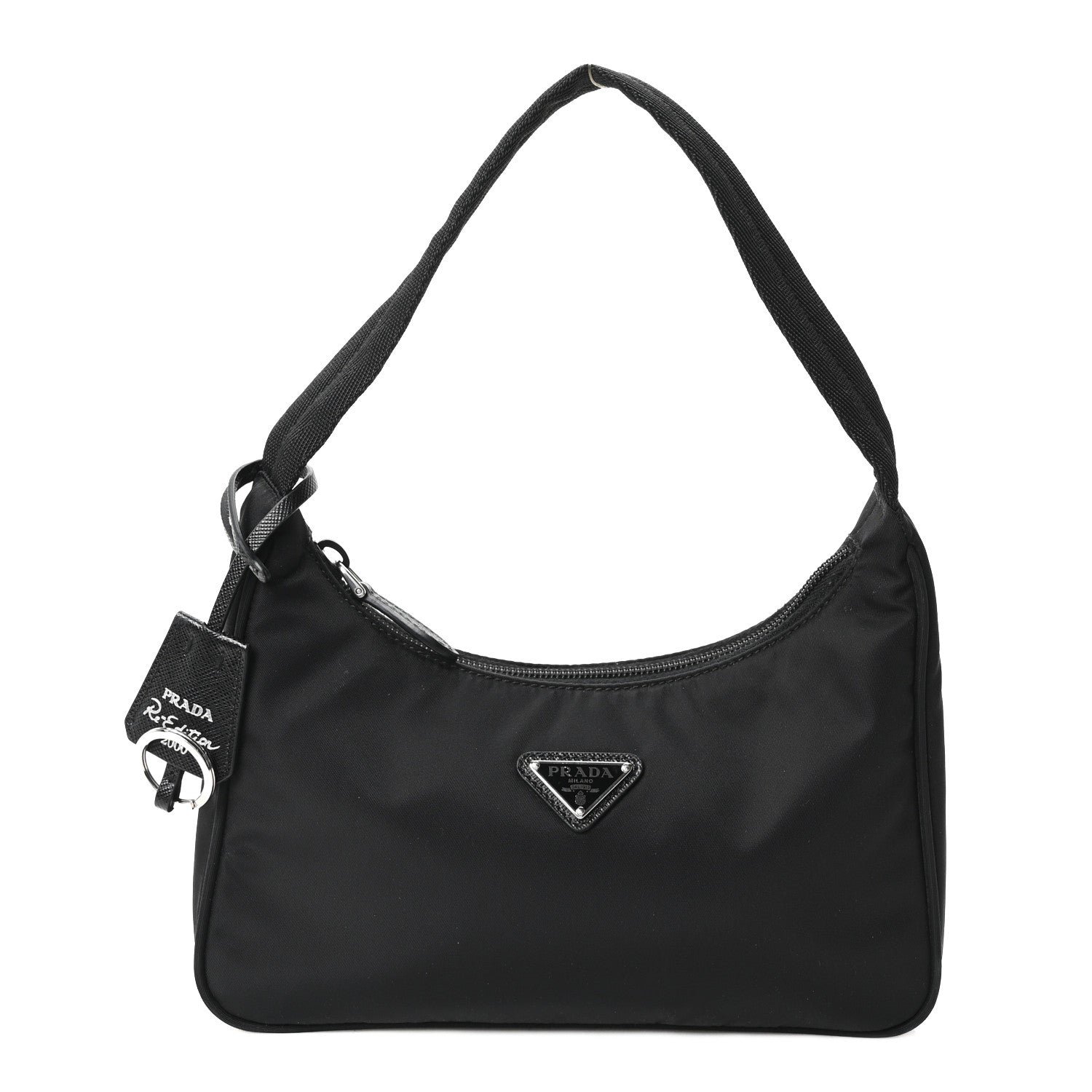 Prada Tessuto Nylon Mini Re-Edition 2000 Bag Black