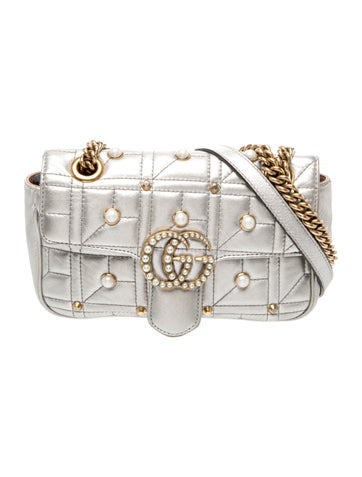 Faux Pearl Shoulder Bag