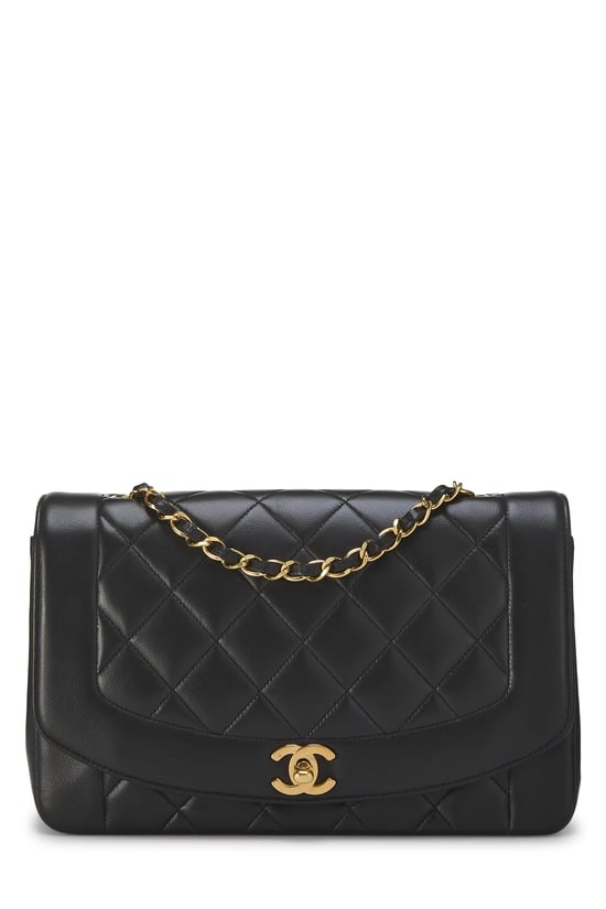 Black Quilted Lambskin Classic Flap Medium