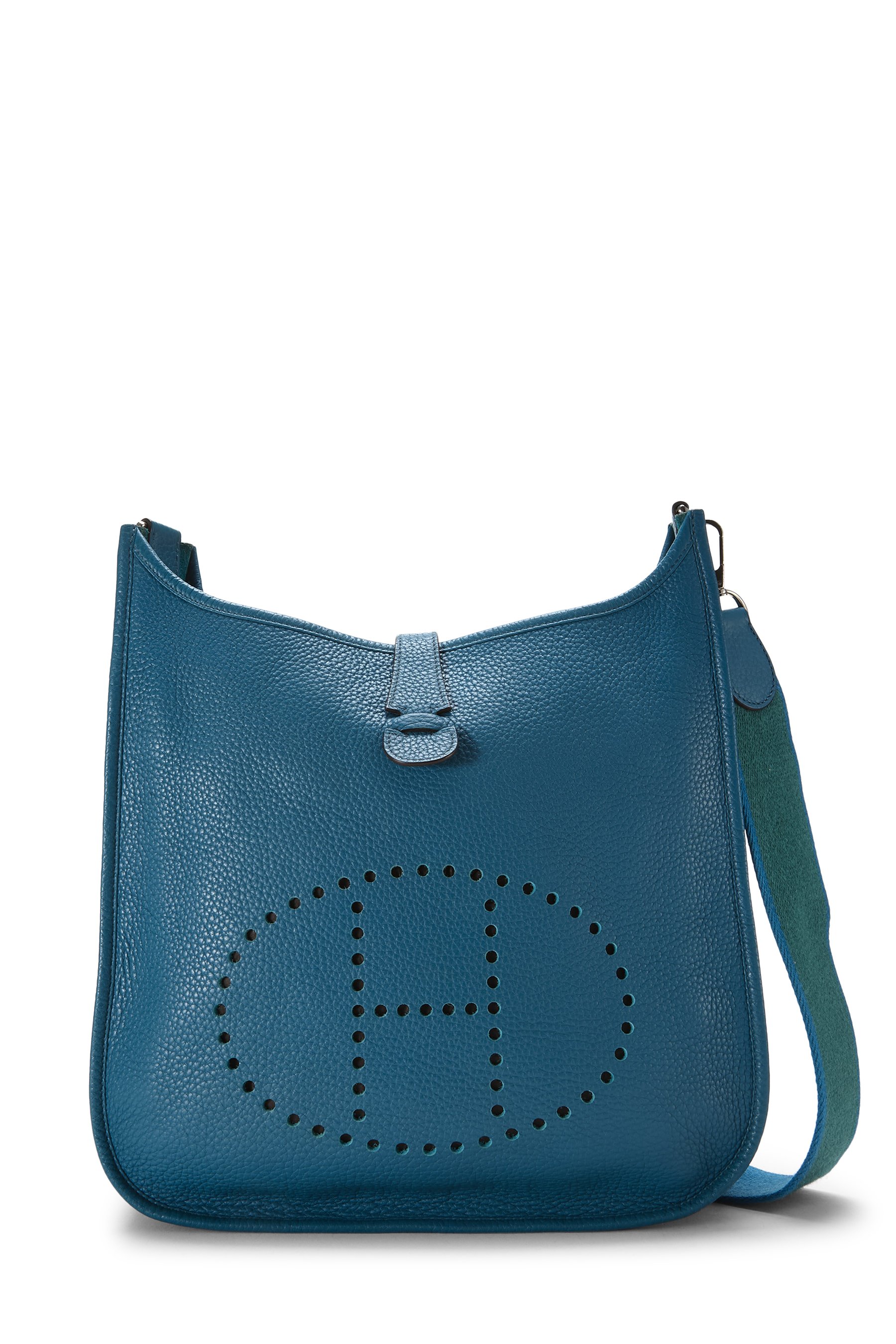 Hermes Blue Izmir Clemence Evelyne III Amazone GM