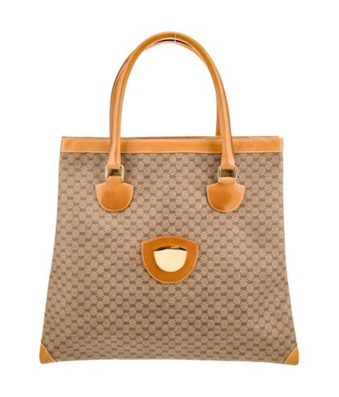 Gucci Micro Gg Monogram Tote Vintage