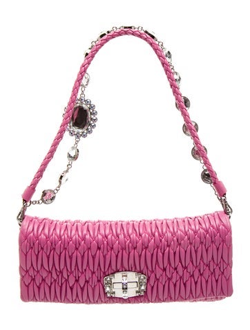 Miu Miu Lambskin Shoulder Bag