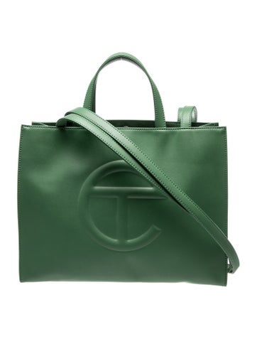Vegan Leather Leaf Shopping Bag