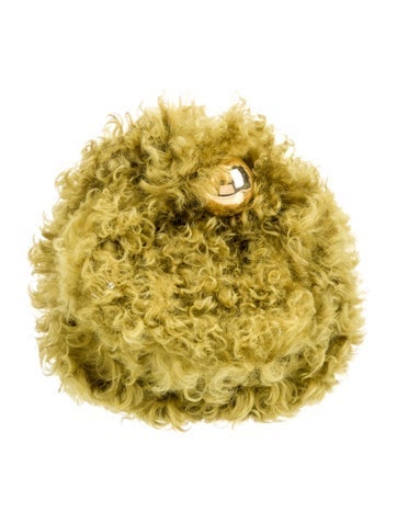 Fur Top Handle Bag