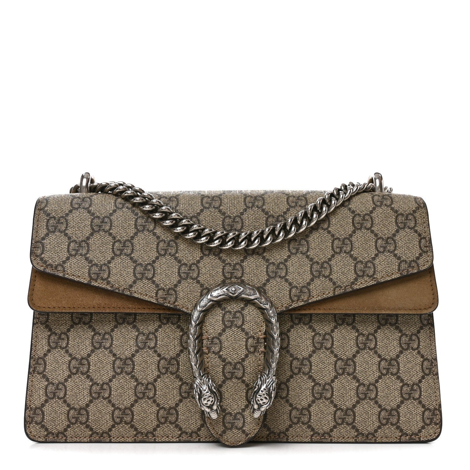 GG Supreme Monogram Small Dionysus Shoulder Bag Taupe