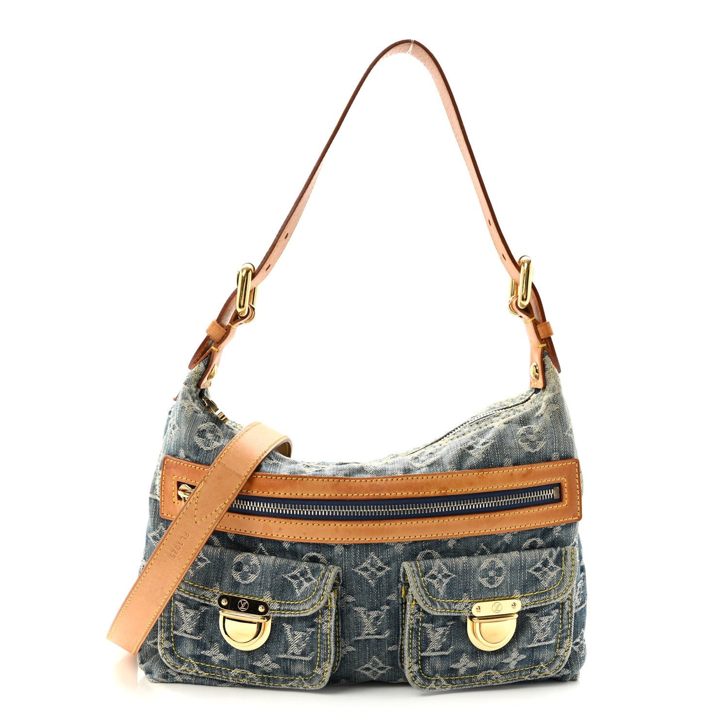 Louis Vuitton Monogram Denim Baggy PM Blue