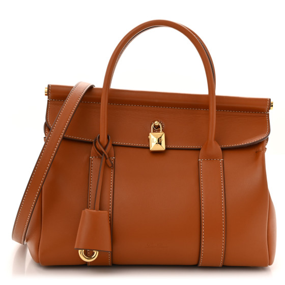 Loro Piana Calfskin L25 Loom Bag Warm Tan