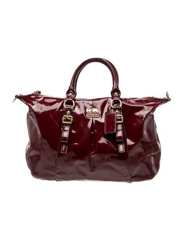 Patent Leather Top Handle Bag