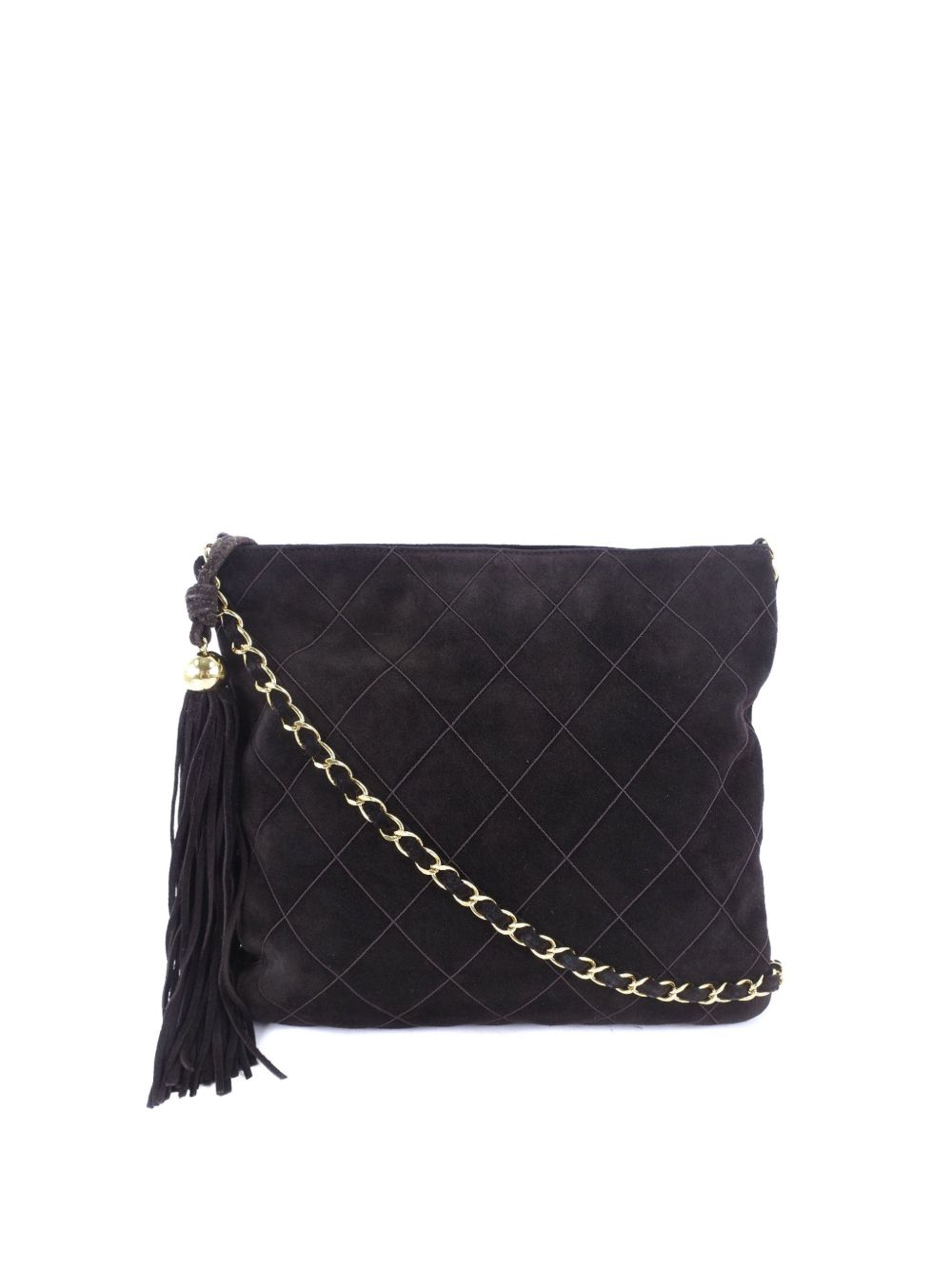 1997-1999 Quilted Suede Tassel crossbody bag