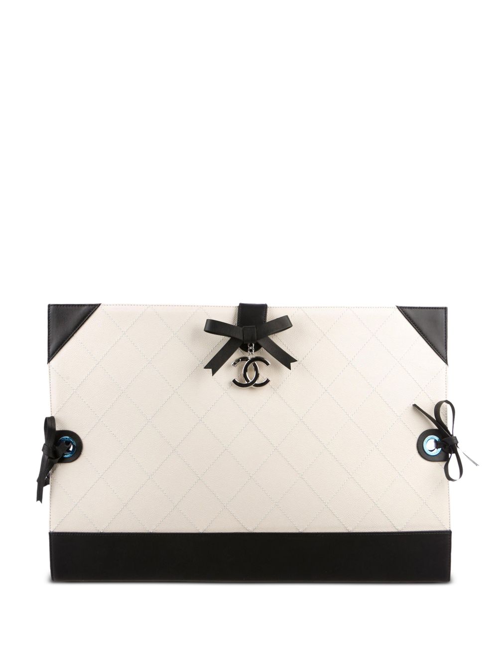 2014 CC diamond-quilted clutch bag