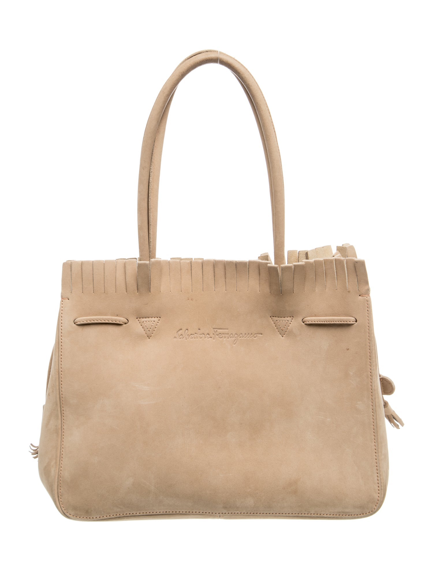 Suede Top Handle Bag