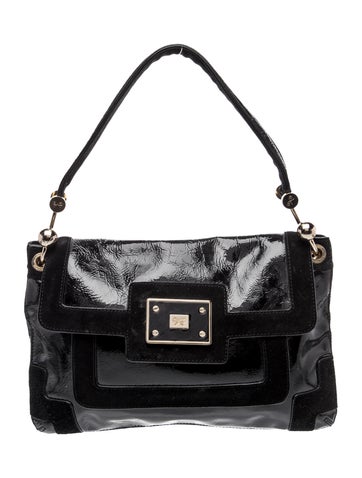 Patent Leather Top Handle Bag