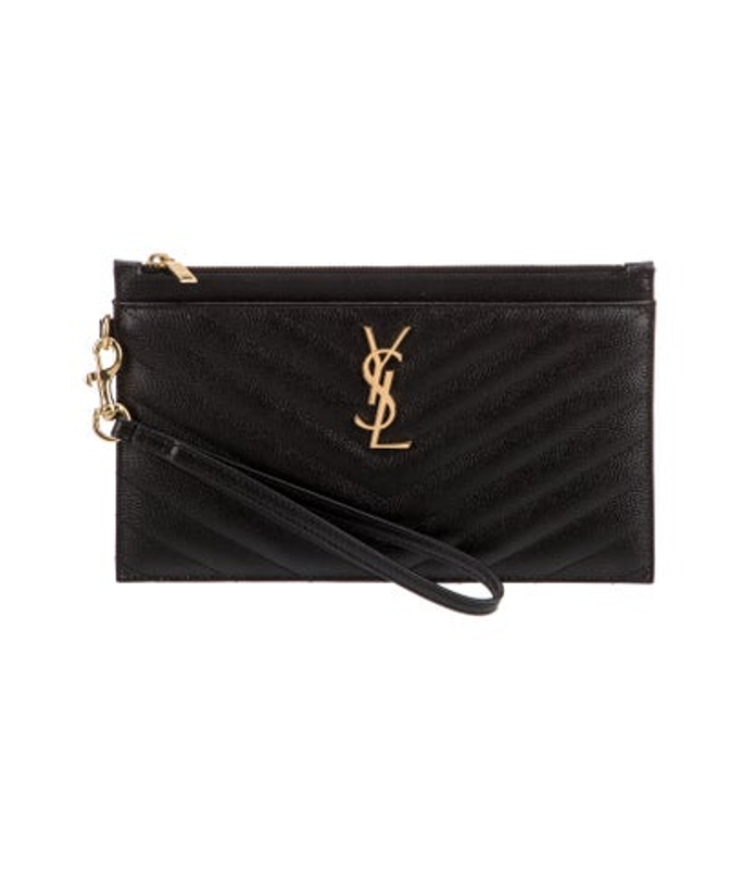 Saint Laurent Laurent Leather Clutch 2024
