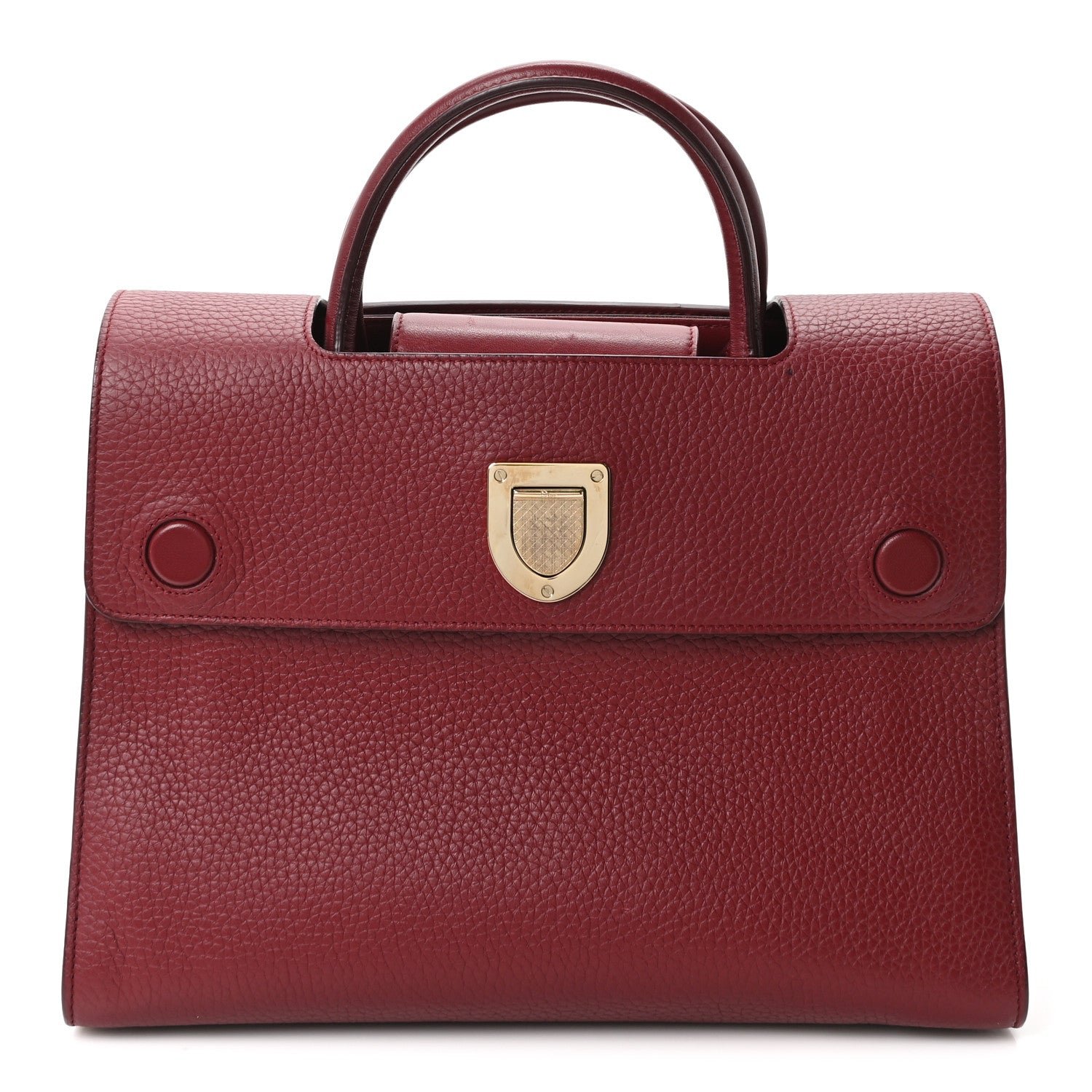 Dior Christian Dior Bullcalf Medium Diorever Flap Red